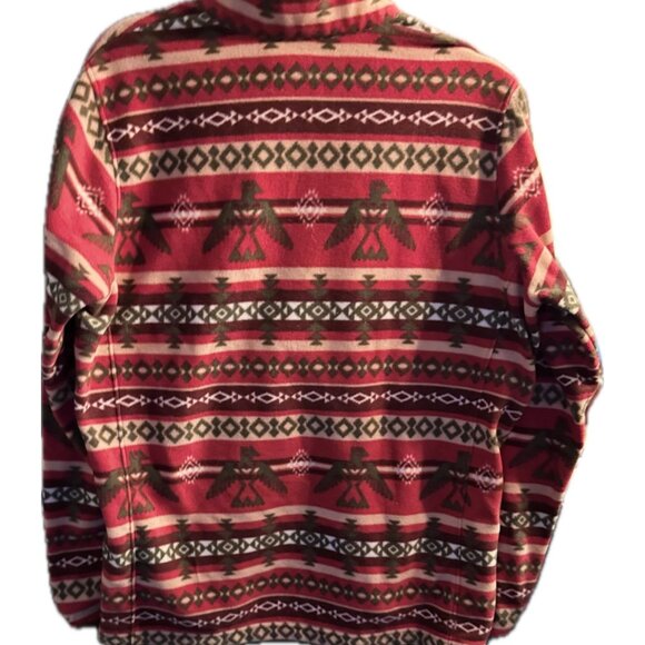 Ariat Red multi color Tunderbird Fleece Zippered Pullover - Picture 2 of 5